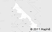 Silver Style Simple Map of Hohenau