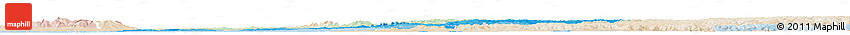 Political Shades Horizon Map of Itapua, lighten