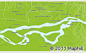 Physical 3D Map of Isla Yacyreta