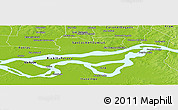 Physical Panoramic Map of Isla Yacyreta