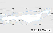 Silver Style Simple Map of Isla Yacyreta