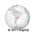 Outline Map of Leandro Oviedo