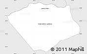 Silver Style Simple Map of Leandro Oviedo