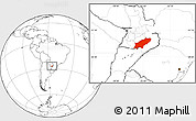Blank Location Map of Itapua