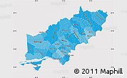 Political Shades Map of Itapua, cropped outside
