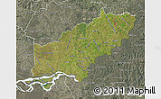 Satellite Map of Itapua, semi-desaturated
