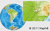 Physical Location Map of Nueva Alborada, highlighted parent region
