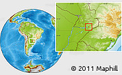 Physical Location Map of Nueva Alborada