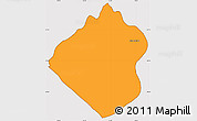 Political Simple Map of Nueva Alborada, cropped outside