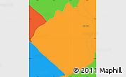 Political Simple Map of Nueva Alborada