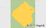 Savanna Style Simple Map of Nueva Alborada