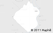 Silver Style Simple Map of Nueva Alborada