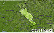 Physical 3D Map of Obligado, darken