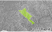 Physical 3D Map of Obligado, desaturated