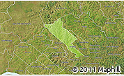Physical 3D Map of Obligado, satellite outside