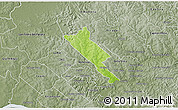 Physical 3D Map of Obligado, semi-desaturated
