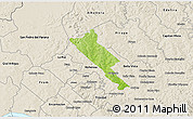 Physical 3D Map of Obligado, shaded relief outside