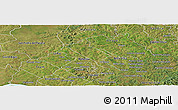 Satellite Panoramic Map of Obligado
