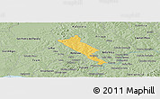 Savanna Style Panoramic Map of Obligado