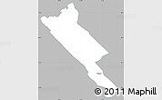 Gray Simple Map of Obligado, single color outside
