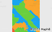Political Simple Map of Obligado