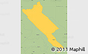 Savanna Style Simple Map of Obligado