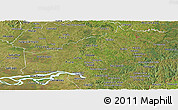 Satellite Panoramic Map of Itapua