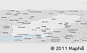 Silver Style Panoramic Map of Itapua