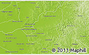 Physical 3D Map of San Pedro del Parana