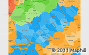 Political Shades Simple Map of Itapua