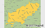 Savanna Style Simple Map of Itapua