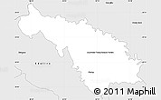 Silver Style Simple Map of Tomas Romero P.
