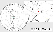 Blank Location Map of Yatytay