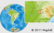 Physical Location Map of Yatytay