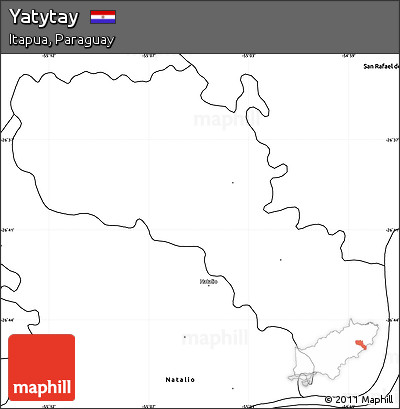 Blank Simple Map of Yatytay