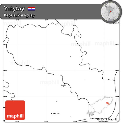 Blank Simple Map of Yatytay