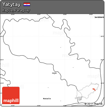Blank Simple Map of Yatytay