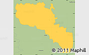 Savanna Style Simple Map of Yatytay