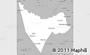 Gray Simple Map of San Juan Bautista