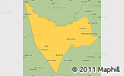 Savanna Style Simple Map of San Juan Bautista