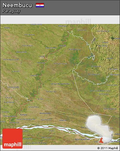 Satellite 3D Map of Neembucu