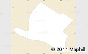 Classic Style Simple Map of Alberdi, single color outside