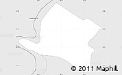 Silver Style Simple Map of Alberdi