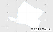 Silver Style Simple Map of Alberdi, single color outside