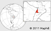 Blank Location Map of Neembucu