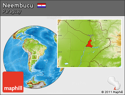 Physical Location Map of Neembucu