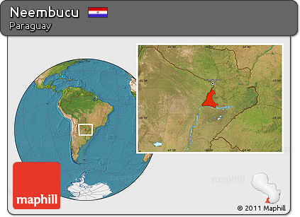 Satellite Location Map of Neembucu