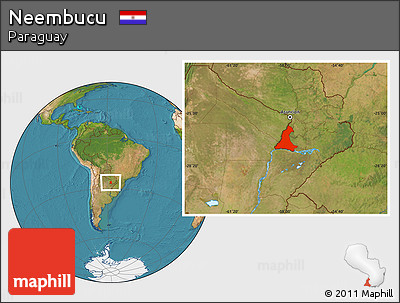 Satellite Location Map of Neembucu