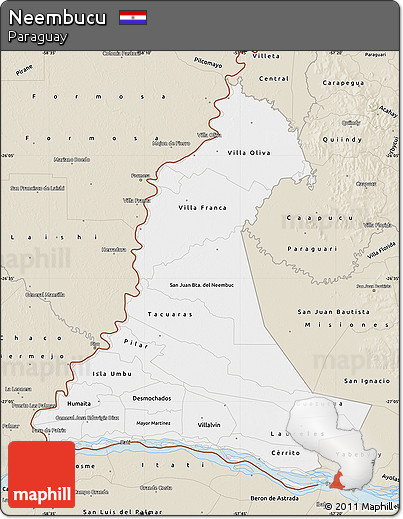 Classic Style Map of Neembucu