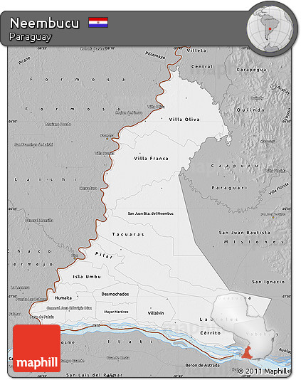 Gray Map of Neembucu